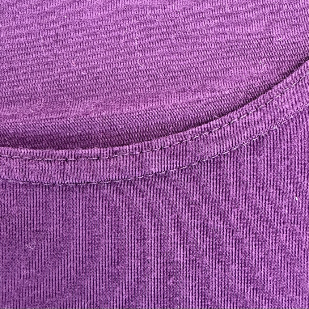 Long Sleeve Tencel Swing Top from advika in Purple- XLG - Picture 5 of 7